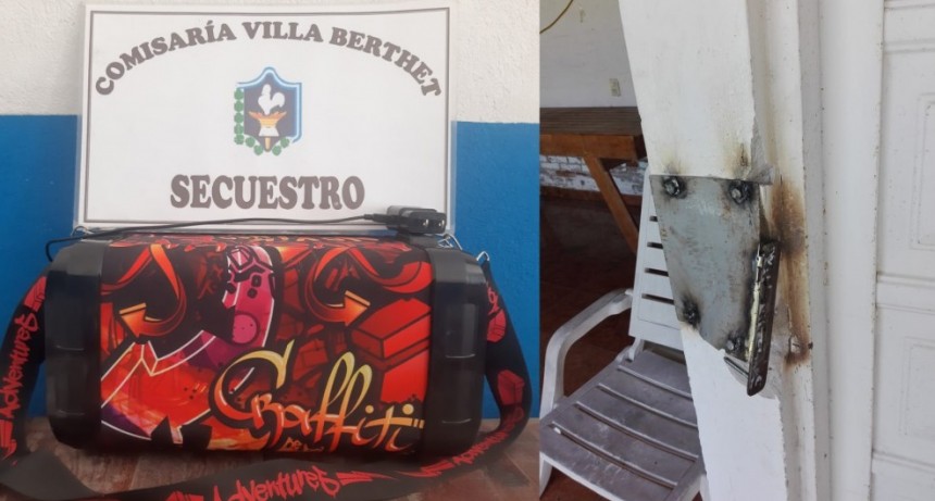 Villa &Aacute;ngela: VIOLENTARON LA PUERTA DE SU QUINTA Y LE ROBARON UN PARLANTE