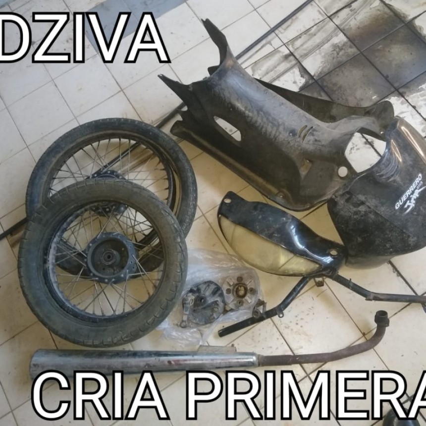 Villa &Aacute;ngela: LOGRAN EL RECUPERO DE MOTO-PARTES RESTANTES DE UNA MOTO RECUPERADA D&Iacute;AS ATR&Aacute;S 