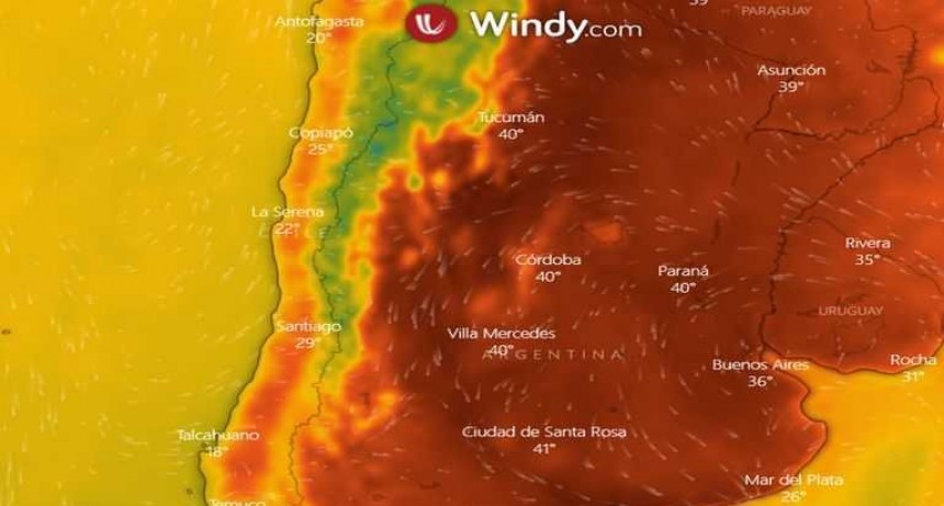 Chaco bajo alerta "rojo" por temperaturas extremas para el norte del pa&iacute;s