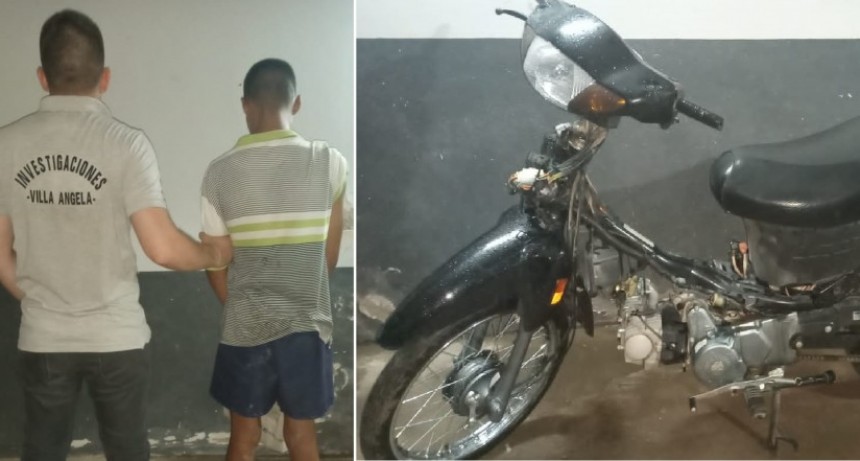 Villa &Aacute;ngela: DETUVIERON A UN HOMBRE POR ROBAR UNA MOTO