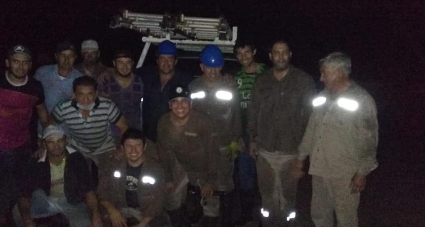 ENRIQUE URIEN Y SAMUH&Uacute; QUEDARON SIN LUZ POR LA CAIDA DE POSTES PRODUCTO DE LA TORMENTA