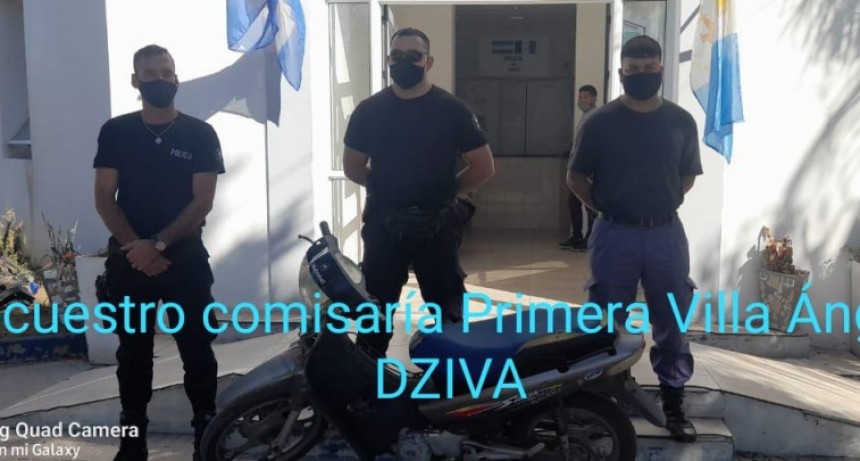 Villa &Aacute;ngela: EL PERSONAL POLICIAL RECUPERA UNA MOTOCICLETA ROBADA A LAS AFUERAS DE UN POOL