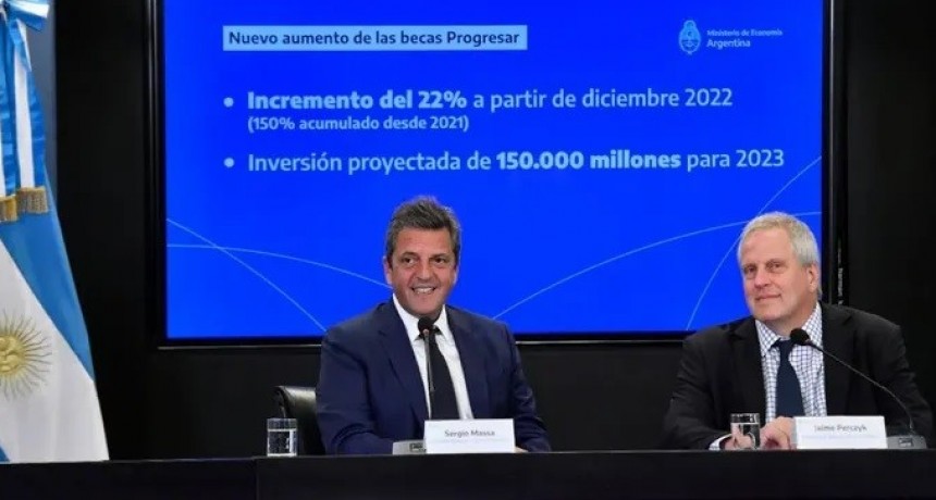 Anuncian un aumento del 22% para las becas Progresar