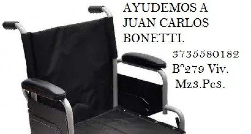 Villa &Aacute;ngela: PEDIDO DE SOLIDARIDAD | EMMANUEL BONETTI NECESITA CON SUMA URGENCIA UNA SILLA DE RUEDAS PARA SU PAP&Aacute;