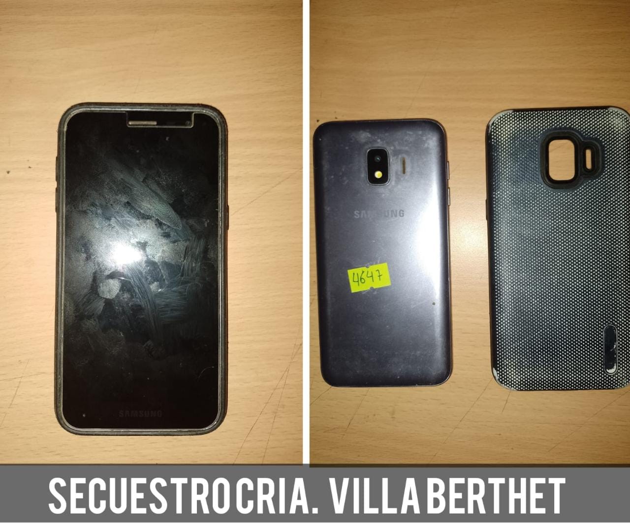 Villa Berthet: R&Aacute;PIDO ACCIONAR DEL PERSONAL POLICIAL ANTE EL ROBO DE UN CELULAR 