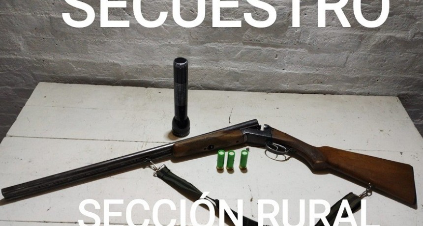 Villa Berthet: SECUESTRAN UNA ESCOPETA 