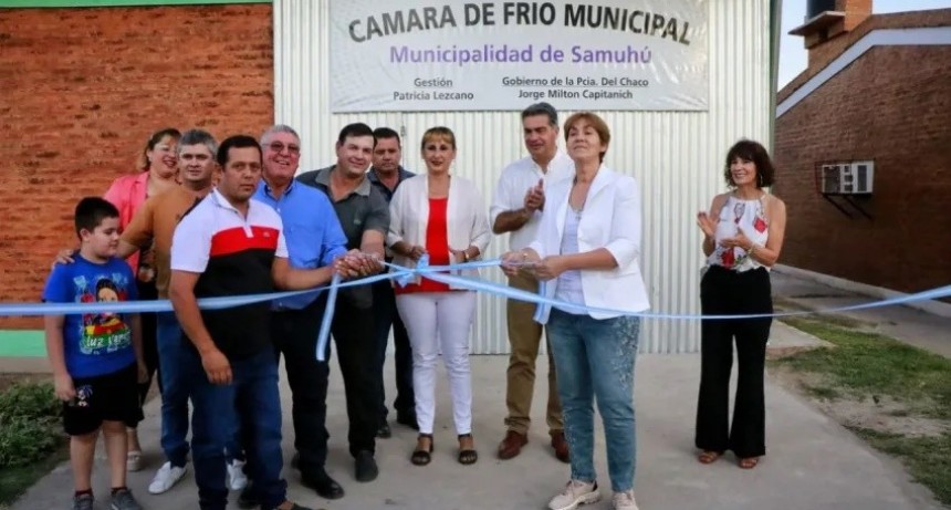 Capitanich en Samuhu inaugur&oacute; el Centro Cultural, la iluminaci&oacute;n del acceso y una c&aacute;mara de fr&iacute;o