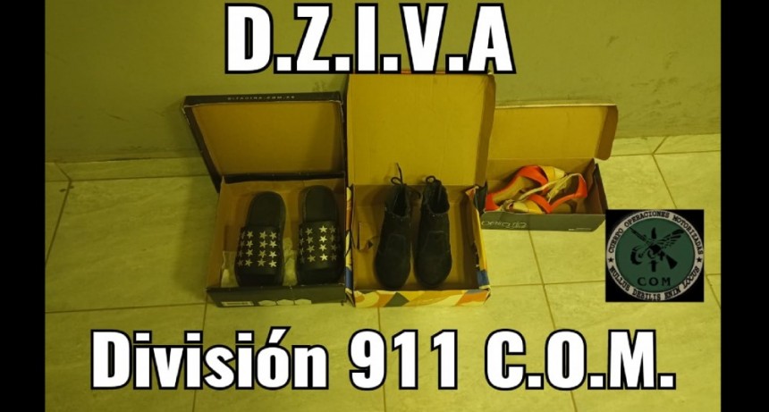 Villa &Aacute;ngela: VI&Oacute; A LA POLIC&Iacute;A Y ARROJ&Oacute; TRES PARES DE ZAPATOS EN CAJAS
