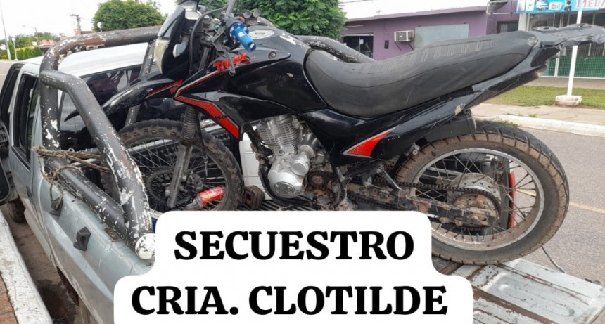 La Clotilde: RECUPERAN UNA MOTOCICLETA SUSTRA&Iacute;DA MESES ATR&Aacute;S EN MACHAGAY 