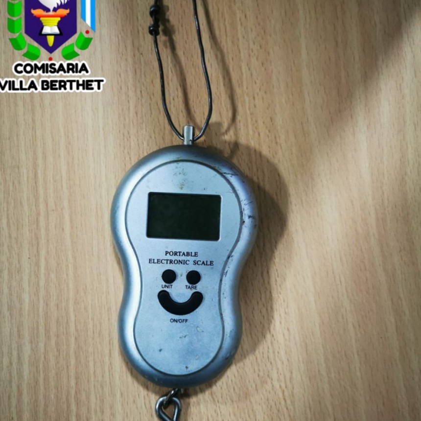 Villa Berthet: DETIENEN A UN JOVEN DE 19 A&Ntilde;OS POR EL ROBO DE UNA BALANZA ELECTR&Oacute;NICA 