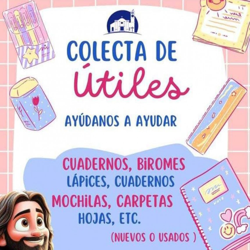 Villa &Aacute;ngela: COLECTA DE UTILES ESCOLARES | J&oacute;venes de la Parroquia &ldquo;Sagrado Coraz&oacute;n de Jes&uacute;s&rdquo; invitan a realizar donaciones en las capillas y sede
