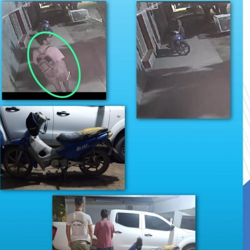 Villa &Aacute;ngela: RECUPERAN UNA MOTOCICLETA QUE FUE SUSTRA&Iacute;DA DE UN LOCAL COMERCIAL DE CORONEL DU GRATY