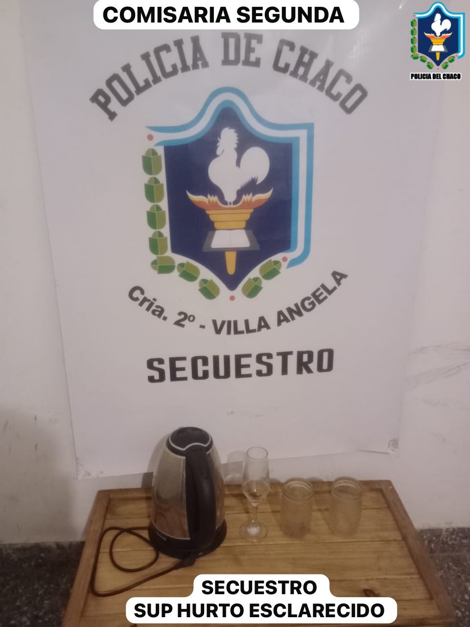 Villa Ángela: UN JOVEN DE 19 AÑOS FUE APREHENDIDO POR COMERCIALIZAR OBJETOS ROBADOS