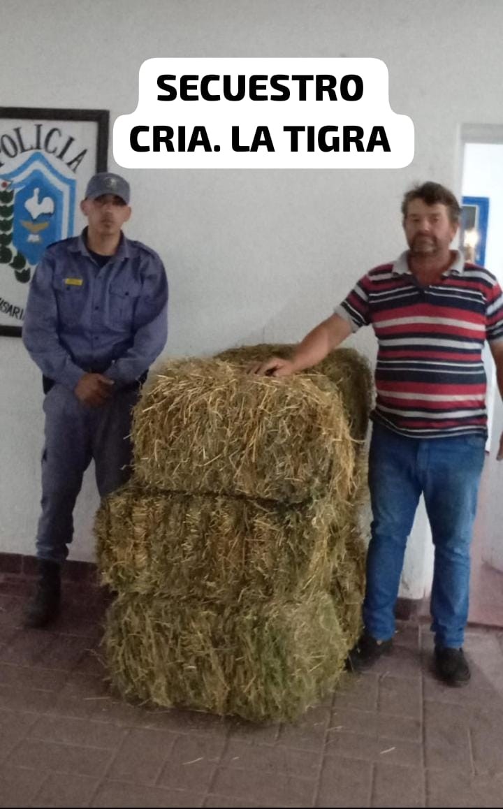 La Tigra: DETIENEN A DOS MENORES POR SUSTRAER 6 FARDOS DE ALFALFA Y COMERCIALIZARLOS EN LA VÍA PÚBLICA