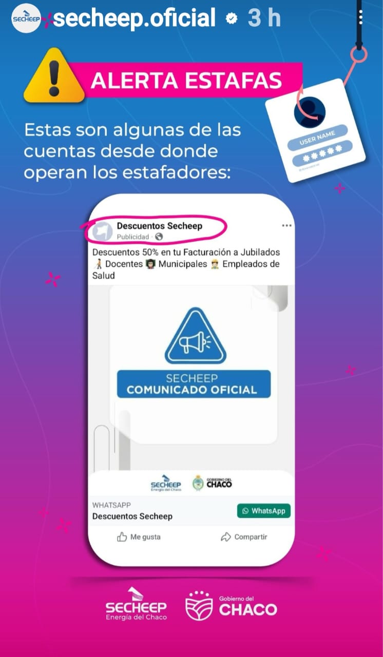 SECHEEP REITERA ESTAR ALERTAS ANTE NUEVOS INTENTOS DE ESTAFAS