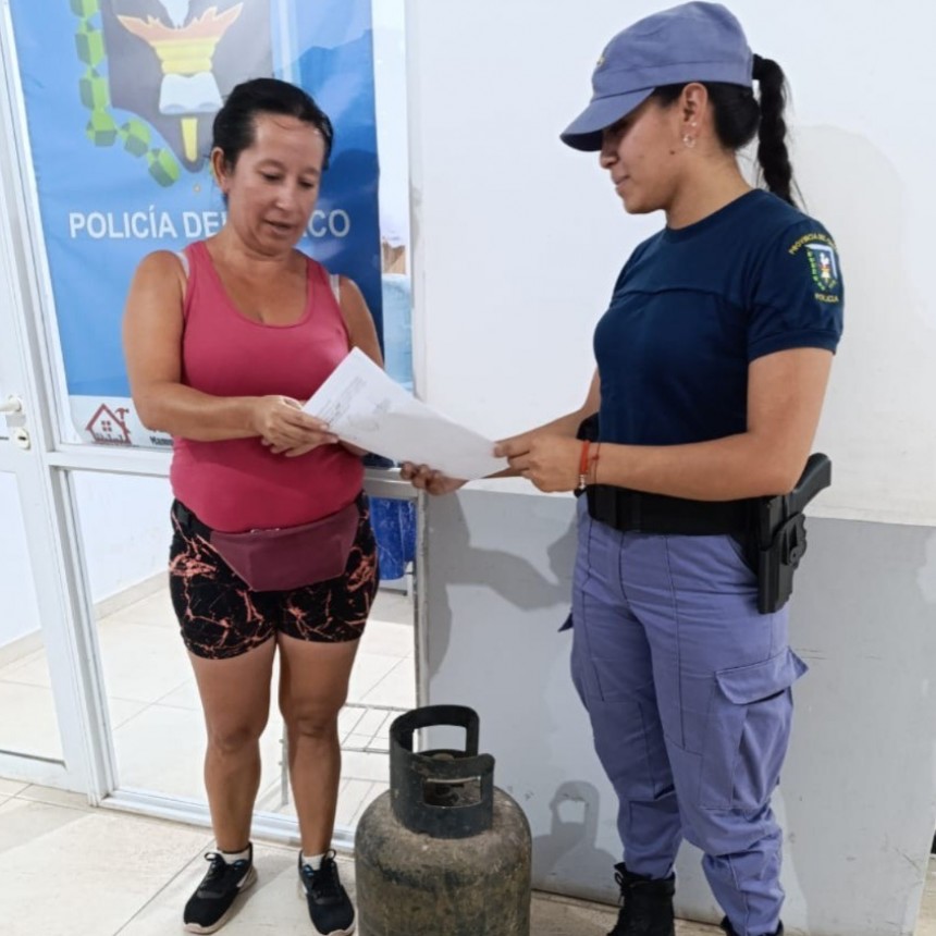 San Bernardo: UNA MUJER RECUPER&Oacute; EL TUBO DE GAS, SUSTRA&Iacute;DO DE SU DOMICILIO  