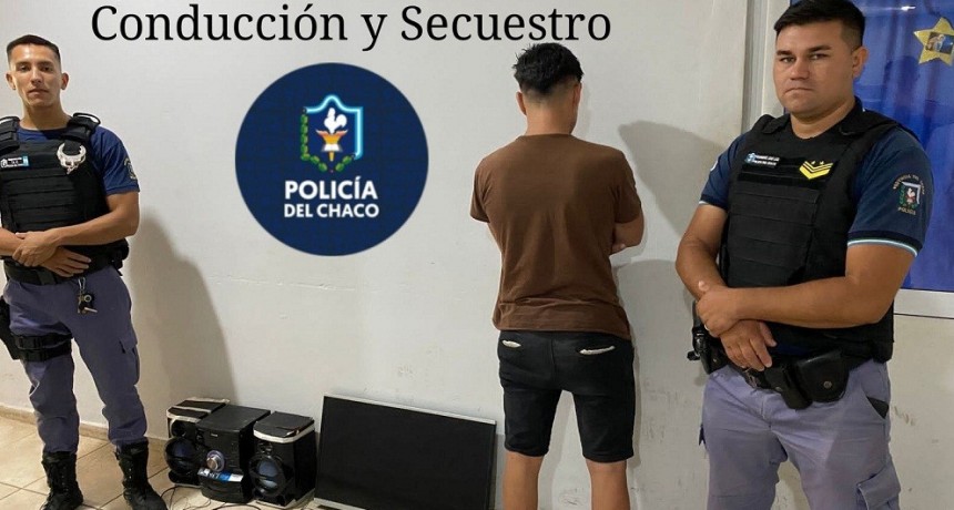 Villa &Aacute;ngela: RECUPERAN UN EQUIPO DE M&Uacute;SICA Y UNA TV LED DE 21"