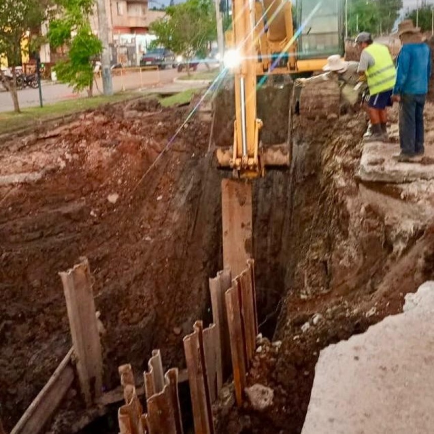VILLA &Aacute;NGELA: SAMEEP AVANZA CON EL RECAMBIO DE CA&Ntilde;ER&Iacute;AS DE CLOACAS