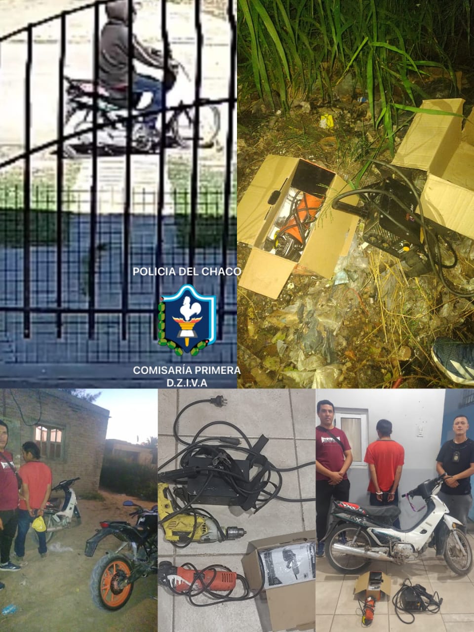 VILLA ÁNGELA: ROBARON HERRAMIENTAS DE UNA VIVIENDA, IDENTIFICARON AL AUTOR Y RECUPERARON LOS ELEMENTOS