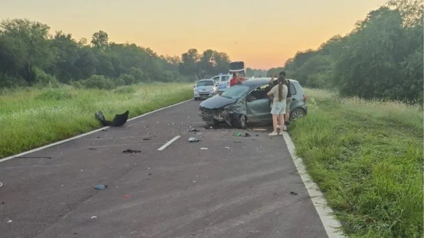 Un motociclista murió tras chocar contra un auto en la Ruta 95