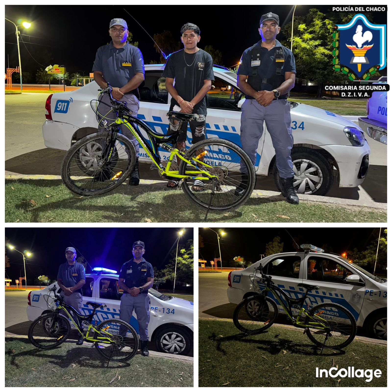 VILLA ÁNGELA: ESCLARECEN UN HURTO Y RECUPERAN UNA BICICLETA EN OPERATIVO “LINCE”