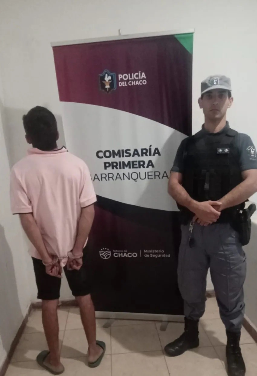 Golpeó a su novia frente a un salón de eventos y terminó detenido en Barranqueras