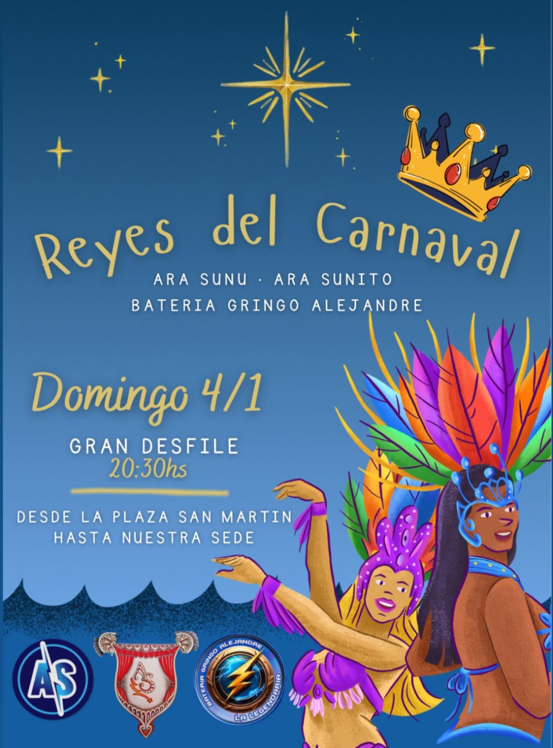 ARASUNÚ PRENDE MOTORES CON UN SHOW Y DESFILE POR LA AVENIDA 25 DE MAYO