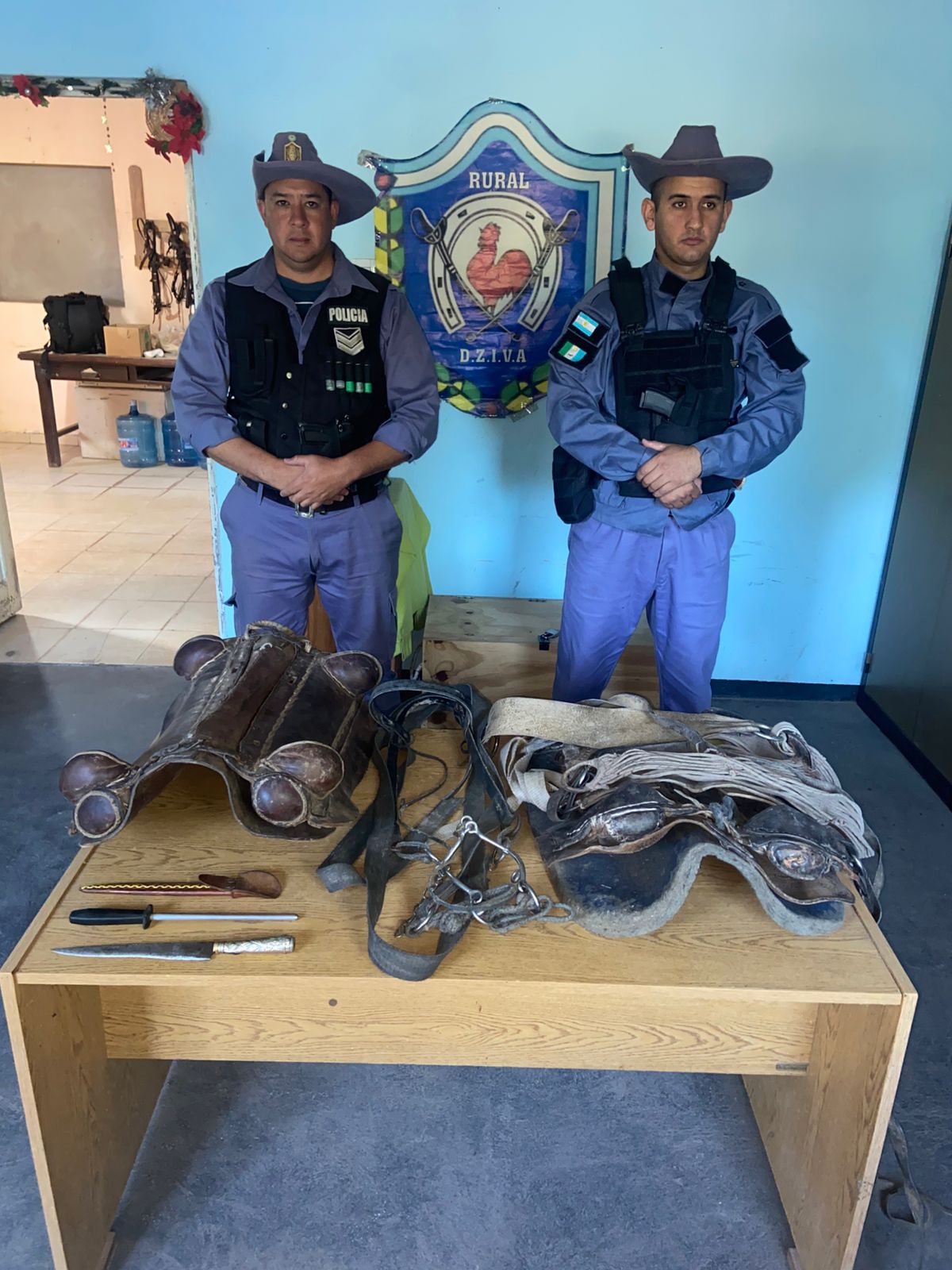 DEPARTAMENTO SEGURIDAD RURAL VILLA ÁNGELA: RECUPERARON ELEMENTOS SUSTRAÍDOS DE UNA ESTANCIA