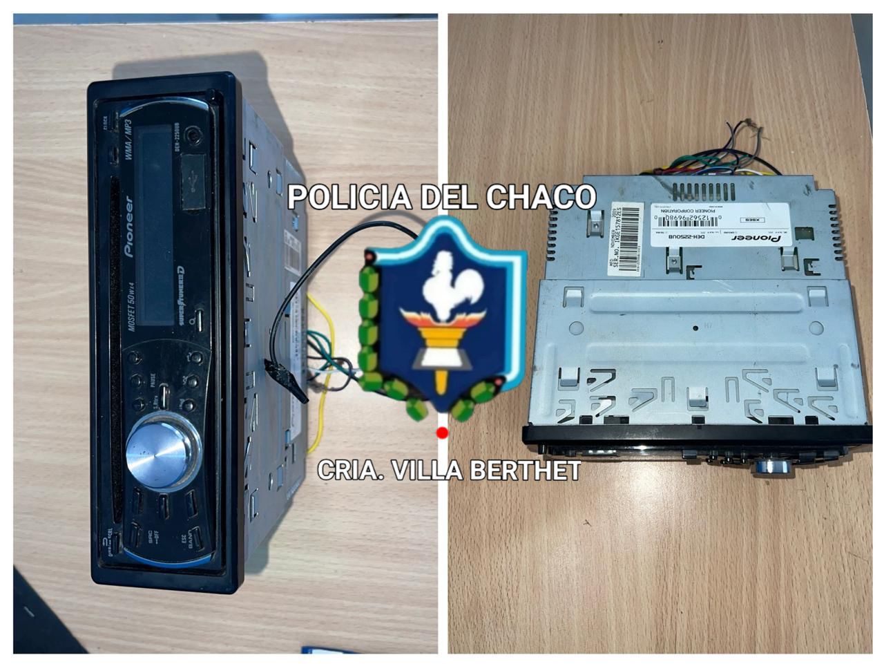 ESCLARECEN HURTO DE UN ESTÉREO EN UN TALLER MECÁNICO DE VILLA BERTHET