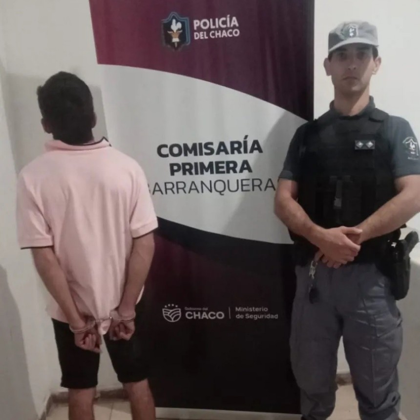 Golpe&oacute; a su novia frente a un sal&oacute;n de eventos y termin&oacute; detenido en Barranqueras
