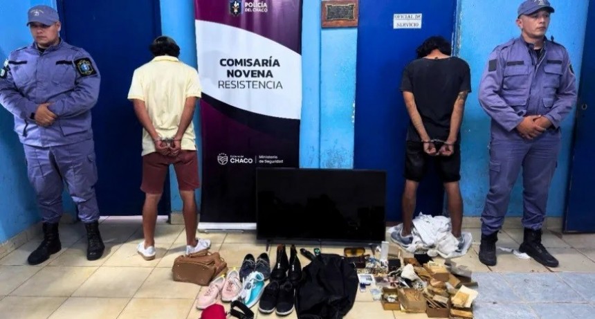 Resistencia: Atraparon a dos delincuentes desvalijando una casa