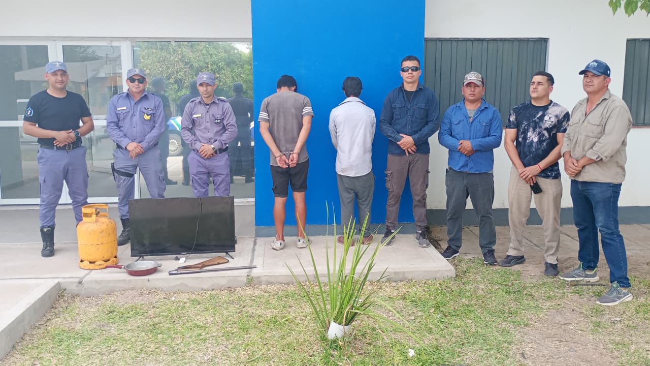 SANTA SYLVINA: SIN PERDER EL TIEMPO ESCLARECIERON EL ROBO A LA CASA DE UN HOMBRE MAYOR: HAY DOS DETENIDOS