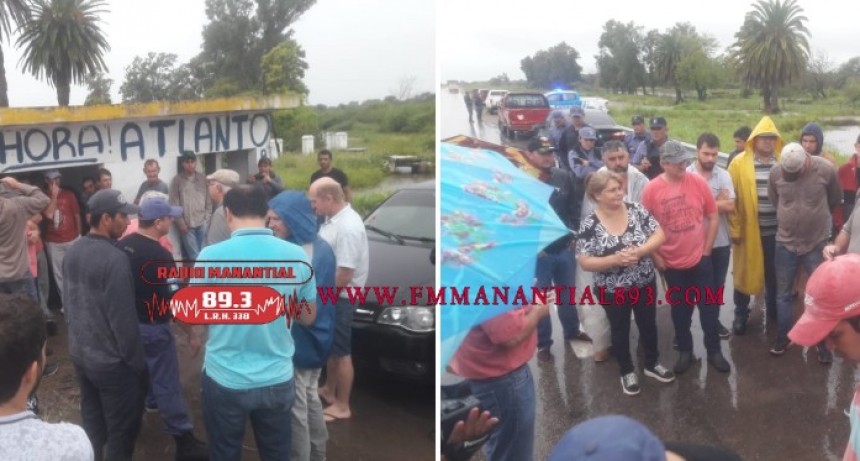 DU GRATY: PERSONAL POLICIAL REALIZ&Oacute; UN OPERATIVO PARA IMPEDIR EL CORTE DE RUTA 95 POR LOS PRODUCTORES