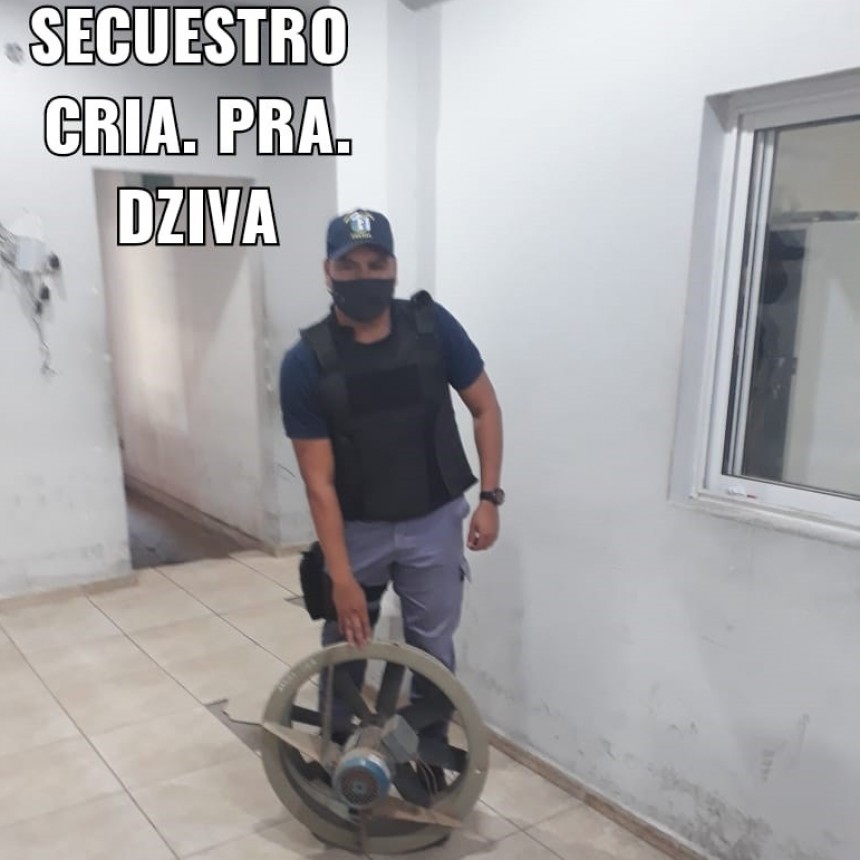 Villa &Aacute;ngela:  RECUPERAN UN MOTOR EXTRACTOR ROBADO DE LAS INSTALACIONES DEL RESERVORIO