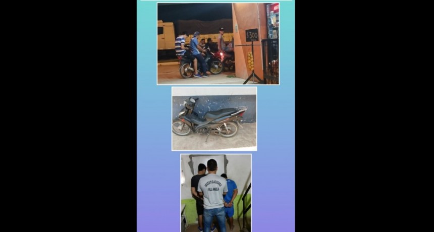 Villa &Aacute;ngela: DETUVIERON A DOS MASCULINOS POR MOLESTAR UNA JOVEN DE 15 A&Ntilde;OS Y BUSCAR PELEA A SUS AMIGOS.
