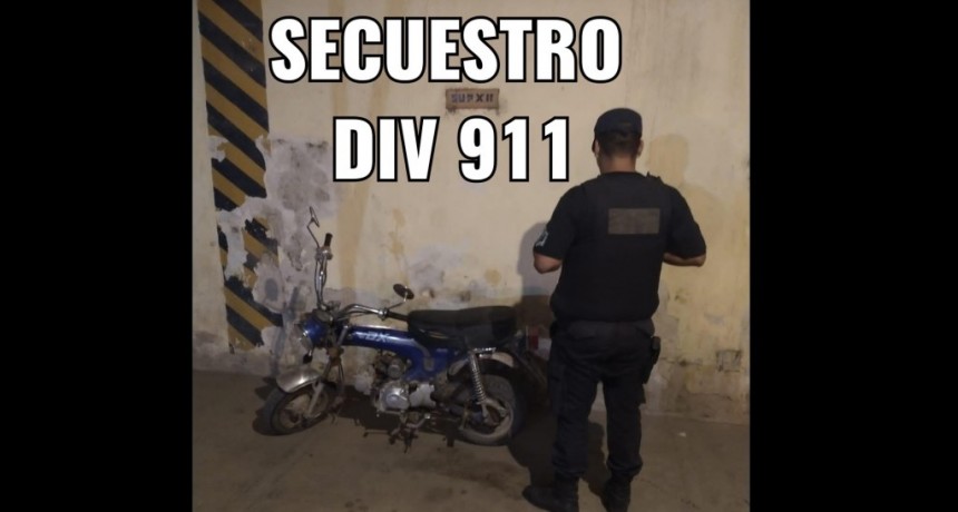 Villa &Aacute;ngela: RECUPERAN UNA MOTO A POCAS HORAS DE SER ROBADA