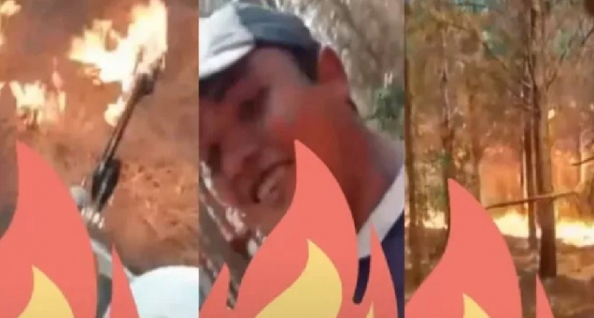 Corrientes: qu&eacute; dijo el joven que se grab&oacute; prendiendo fuego