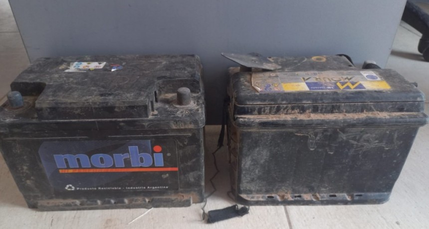 San Bernardo: EFECTIVOS POLICIALES RECUPERAN DOS BATERIAS SUSTRAIDAS DE UN DOMICILIO EN EL BARRIO SUR
