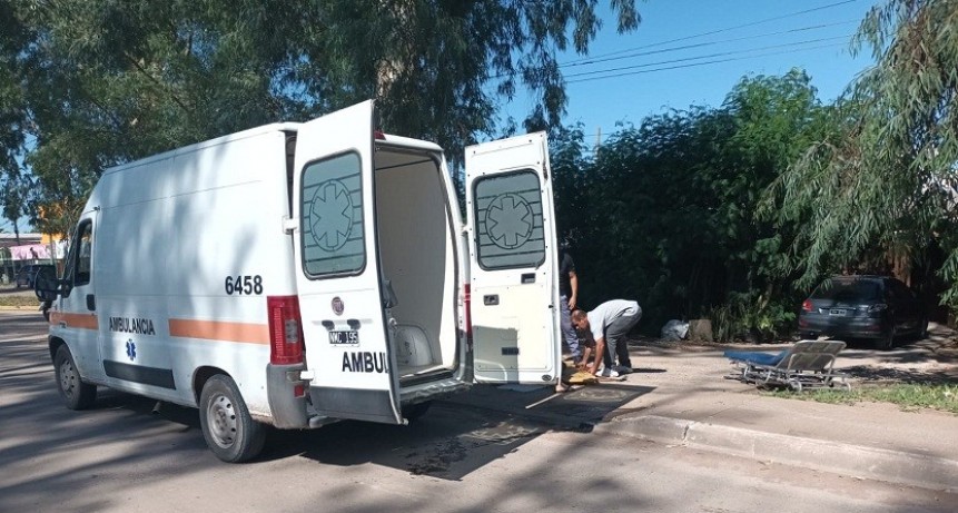 Villa &Aacute;ngela: UNA MOTOCICLISTA RESULTO LESIONADA TRAS PERDER EL CONTROL DE SU RODADO