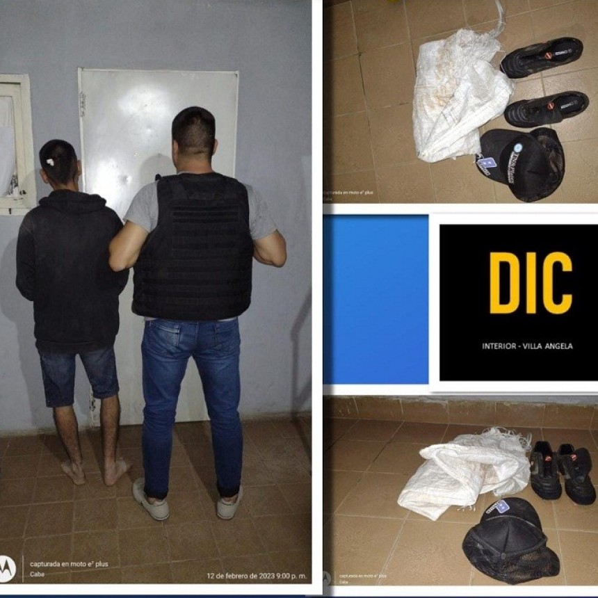 Villa &Aacute;ngela: VECINOS ATRAPARON  A UN SUPUESTO LADR&Oacute;N QUE INGRES&Oacute; A VARIOS DOMICILIOS Y LO ENTREGARON A LA POLIC&Iacute;A