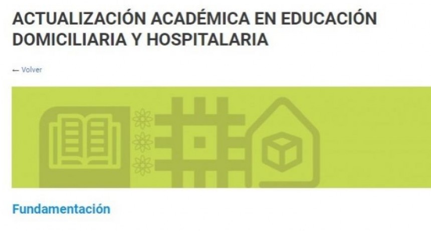 ABIERTA LA INSCRIPCI&Oacute;N PARA LA ACTUALIZACI&Oacute;N ACAD&Eacute;MICA EN EDUCACI&Oacute;N DOMICILIARIA Y HOSPITALARIA