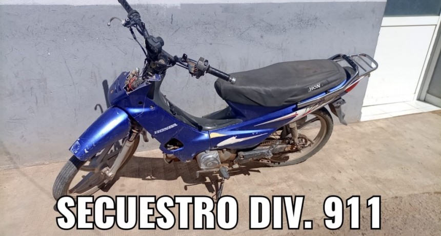 Villa &Aacute;ngela: DIVISI&Oacute;N 911 LOGR&Oacute; HALLAR UNA MOTOCICLETA ROBADA