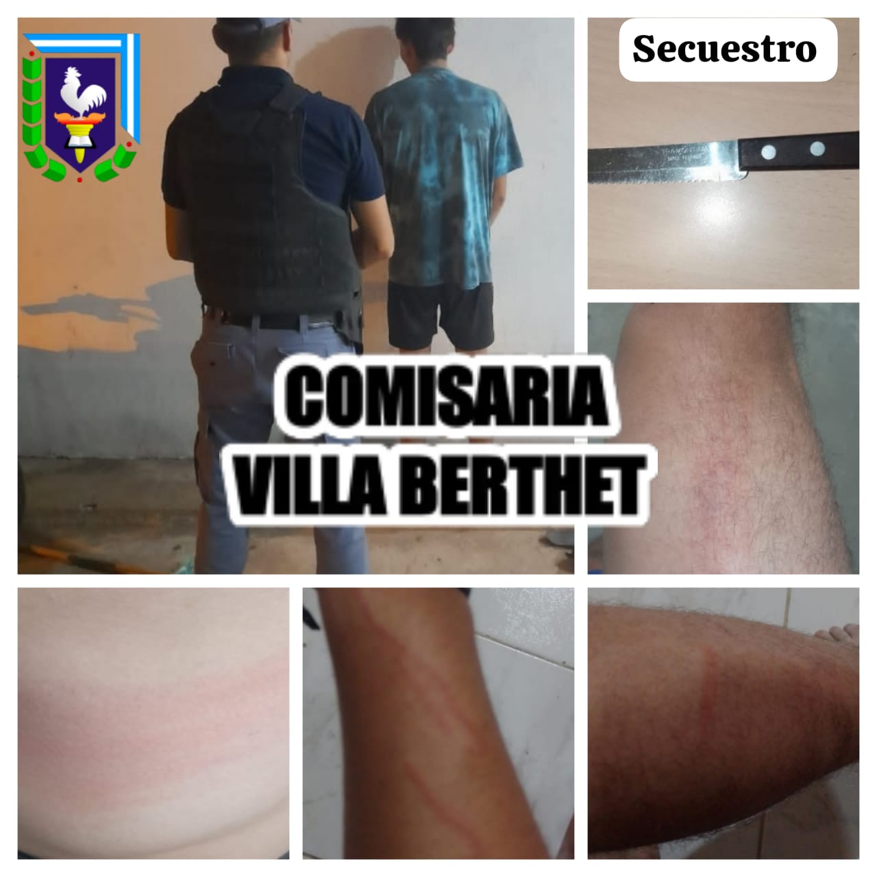 Villa Berthet: HUY&Oacute; AL MONTE, SE RESISTI&Oacute; AL ARRESTO Y LESION&Oacute; A DOS POLICIAS
