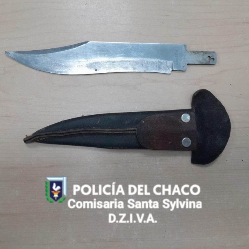 SANTA SYLVINA DOS HOMBRES DETENIDOS POR LESIONAR A UNA PAREJA CON ARMA BLANCA