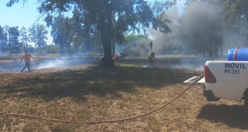 Villa &Aacute;ngela: SE PRODUJO UN NUEVO INCENDIO DE PASTIZALES 