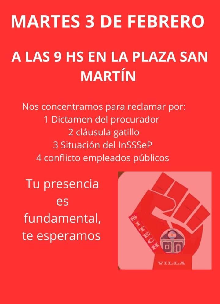 DOCENTES SE MOVILIZARÁN EN VILLA ÁNGELA EN DEFENSA DE LA CLÁUSULA GATILLO