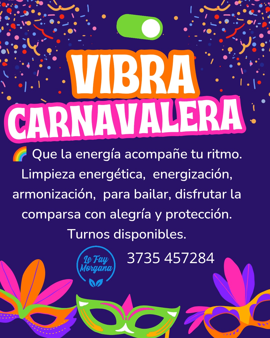 SANACIÓN PRÁNICA: PROPUESTA DE BIENESTAR PARA COMPARSISTAS EN LE FAY MORGANA