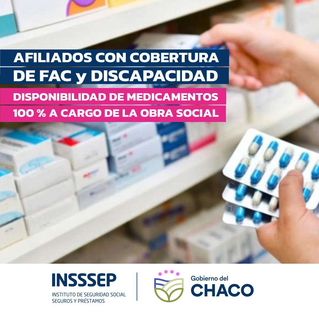 EL INSSSEP GARANTIZA LA ENTREGA DE MEDICAMENTOS PARA TRATAMIENTOS CRÓNICOS A TRAVÉS DEL FONDO DE ALTA COMPLEJIDAD Y DISCAPACIDAD
