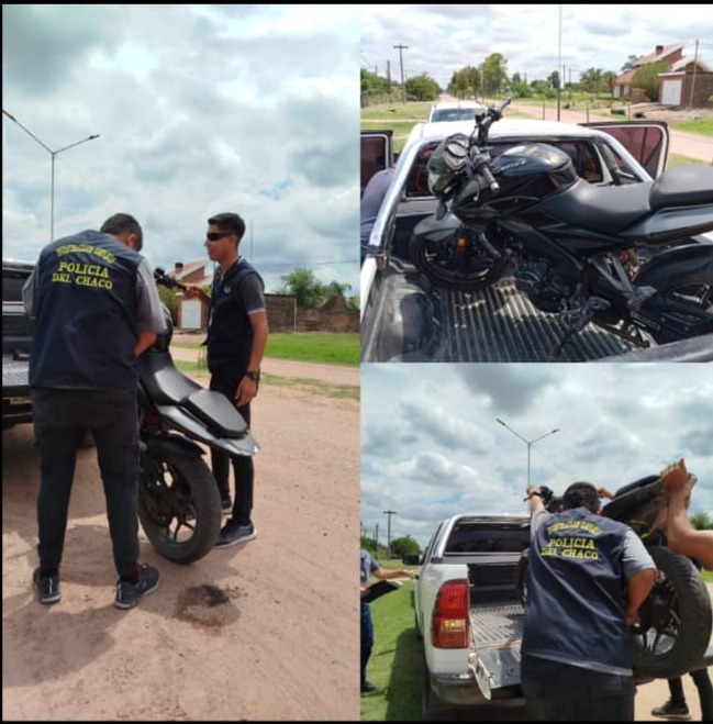 Coronel Du Graty: CIRCULABA EN UNA MOTO ROBADA Y LO DETECTARON EN UN CONTROL