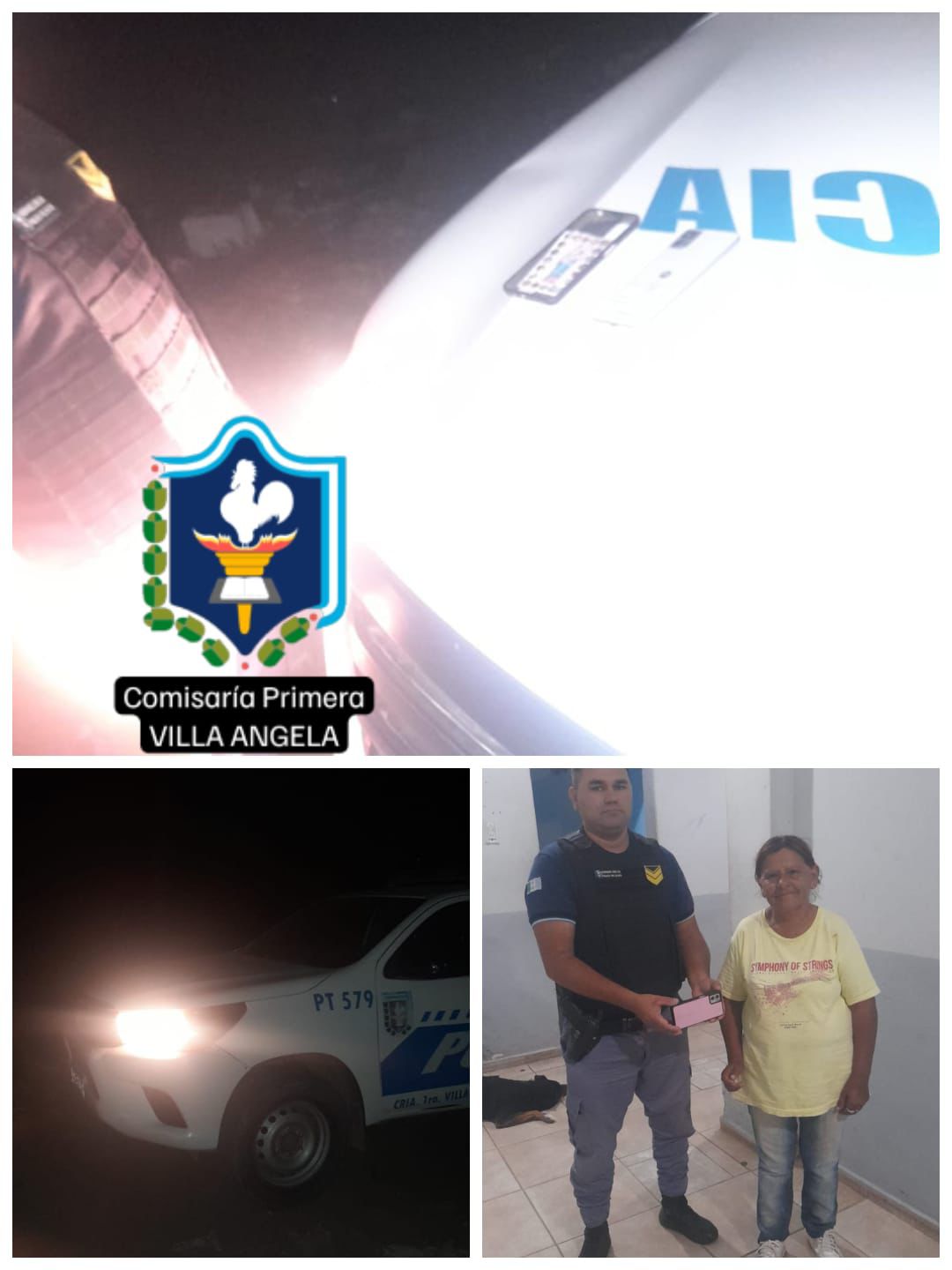 RECUPERAN TELÉFONO CELULAR SUSTRAÍDO EN VILLA ÁNGELA